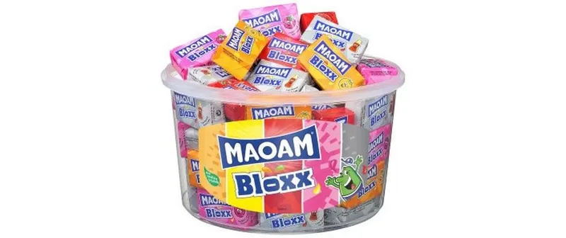 Maoam Kaubonbon Bloxx Frucht Dose 50 x 22 g