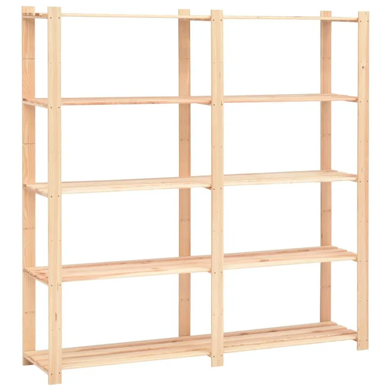 Lagershelf with 5 Böden 170×38×170 cm pine solid wood 500 kg
