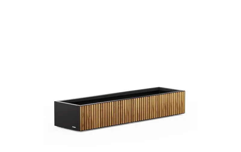Herstera Deko Pflanzkübel Xic 100 x 40 x 25 cm Schwarz