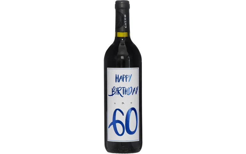Dreams and Fantasy Geschenkidee rossowein Happy Birthday 60 blu, 750 ml