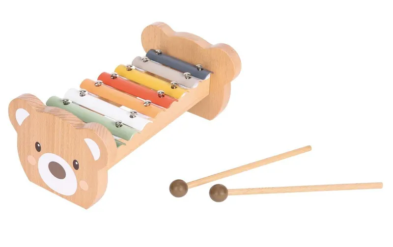Spielba Holzspielwaren Musikspielzeug Xylophon Bär