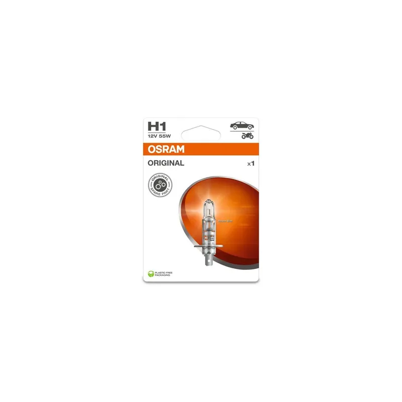 OSRAM H1 Original Glühlampe Einzelblister 12 V 55W P14.5s