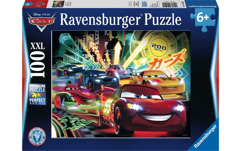 Ravensburger Puzzle Cars Neon 100 XXL Teile