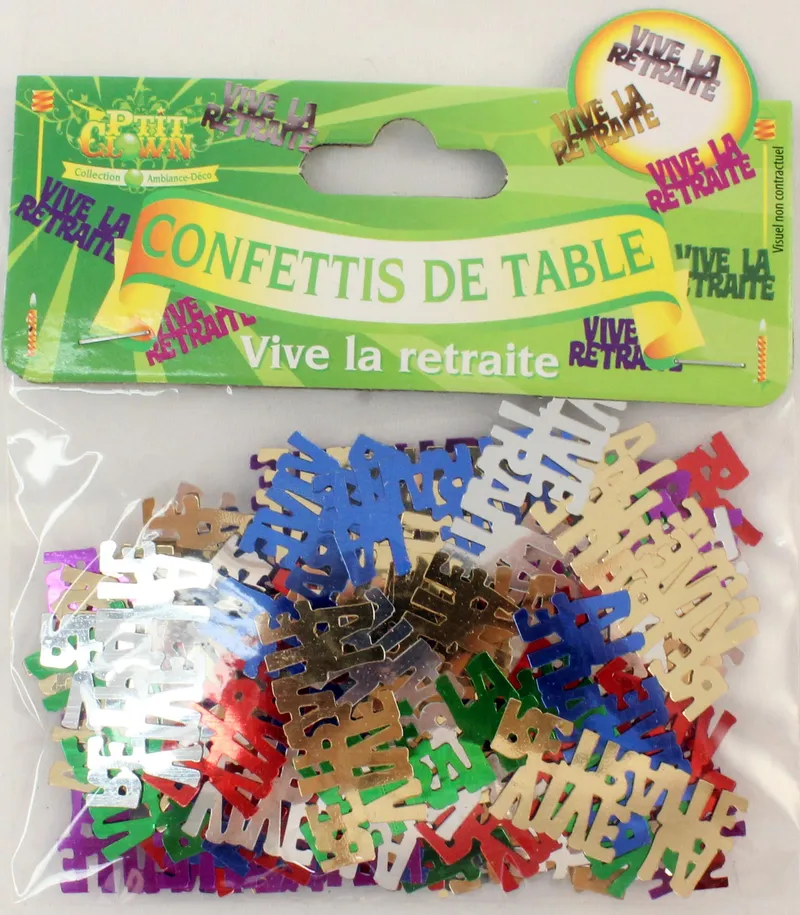 Tischkonfetti Vive la retraite