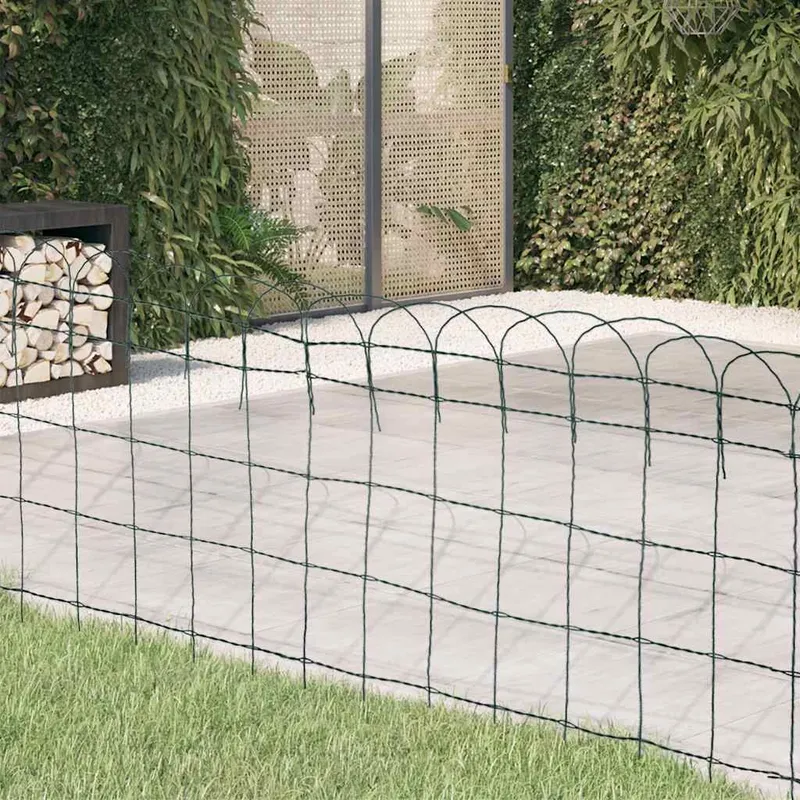 Beetzaun Pulverbeschichtetes Eisen 10×0,65 m