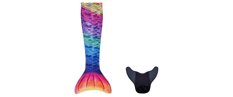 Meili Meerjungfrau-Flosse Rainbow S