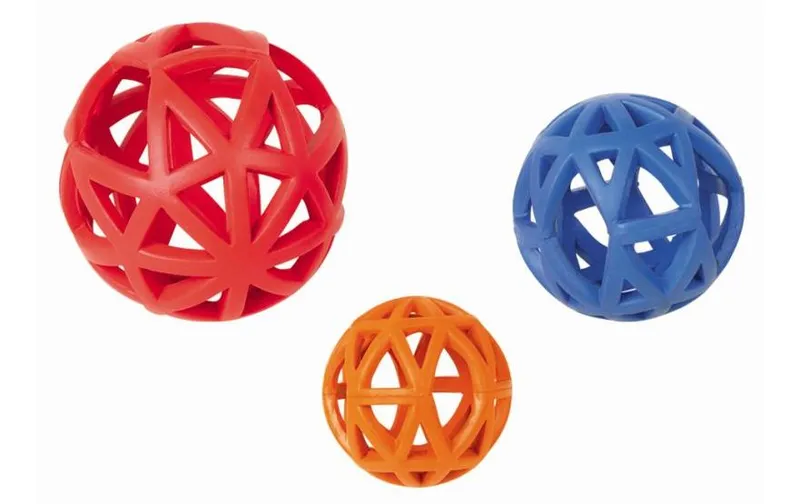 Nobby Hunde-Spielzeug Vollgummi Gitterball, Assortiert