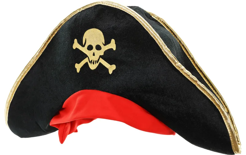 Partydeco Partyaccessoire Piratenhut für Kinder 45 cm