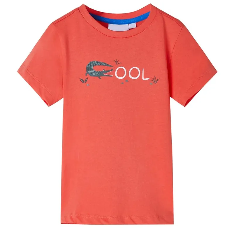 T-shirt enfants à manches courtes rouge clair 116