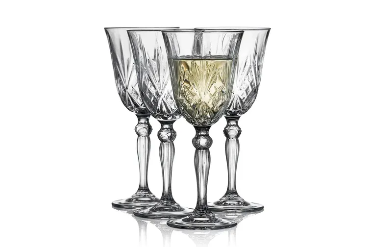 Lyngby blancweinglas Melodia 210 ml, 4 pièces, transparent