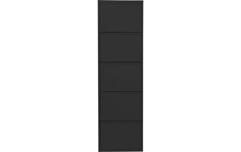 Kare Schuhschrank Caruso 5-er, 50 x 170 cm, noir