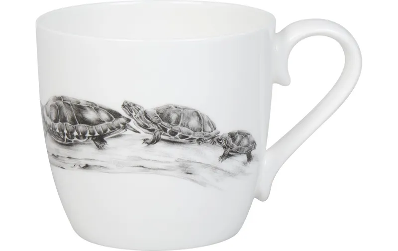 Könitz Kaffeebecher Schildkröten 425 ml, 1 pièces, blanc