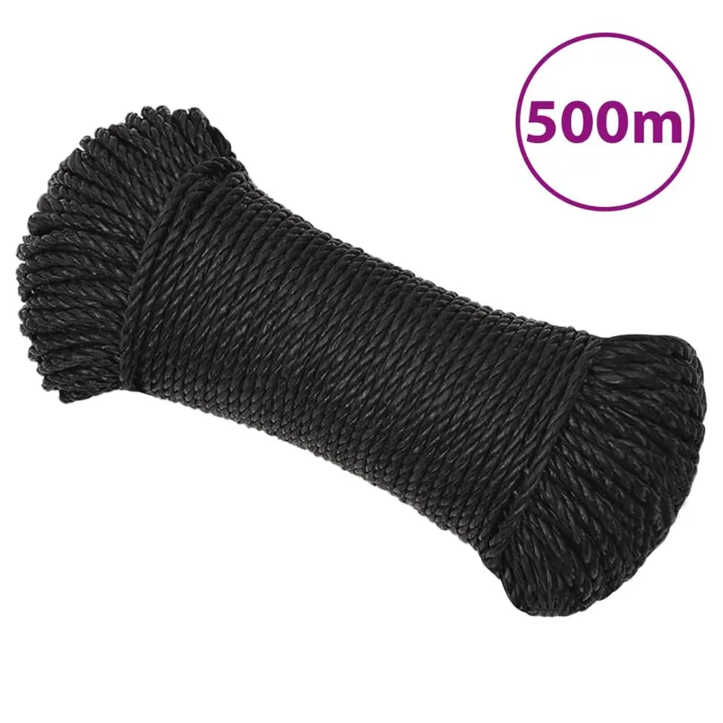 Arbeitsseil nero 6 mm 500 m Polypropylen