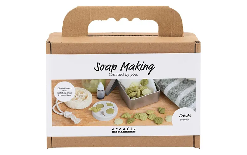 Creativ Company Bastelset - Seifenherstellung, Muscheln, Olivgrün