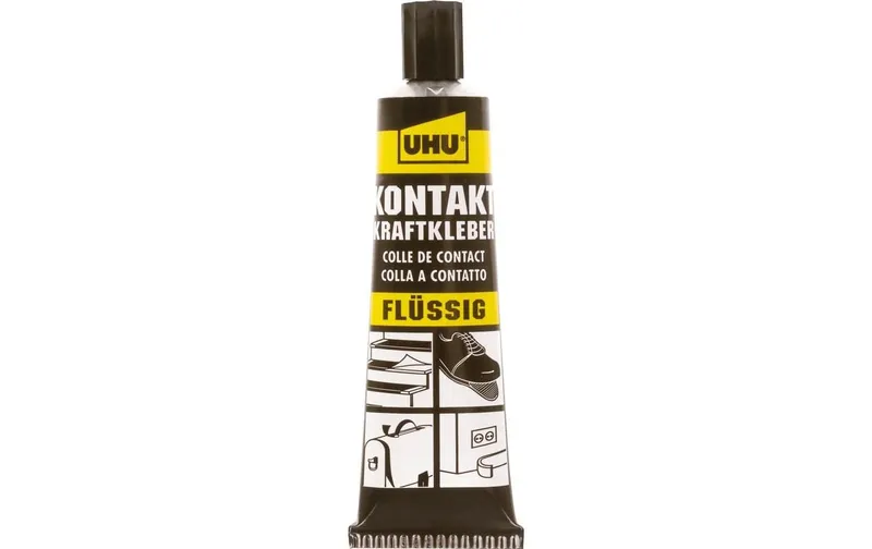 UHU Kontakt Kraftkleber Flüssig Tube 42 ml, Gelb