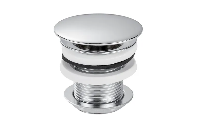 diaqua® Schaftventil 1 1/4", Ø 72, ohne Überlauf, Verchromt