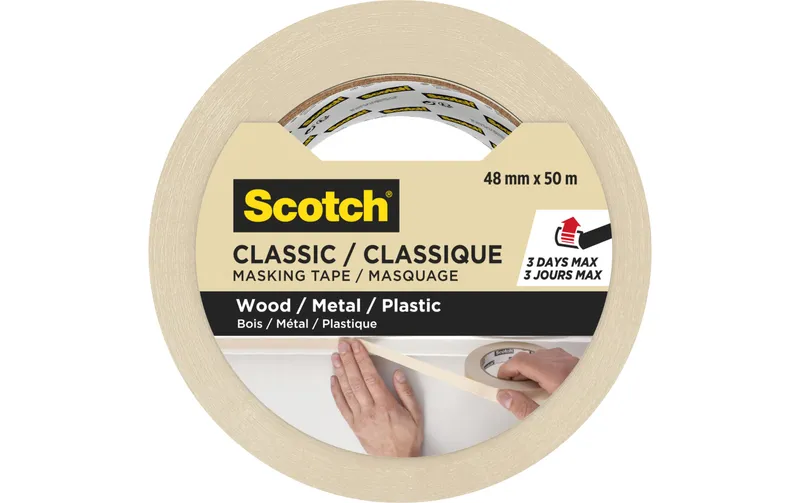 Scotch Malerabdeckband Scotch Classic 4850 48 mm x 50 m, Beige