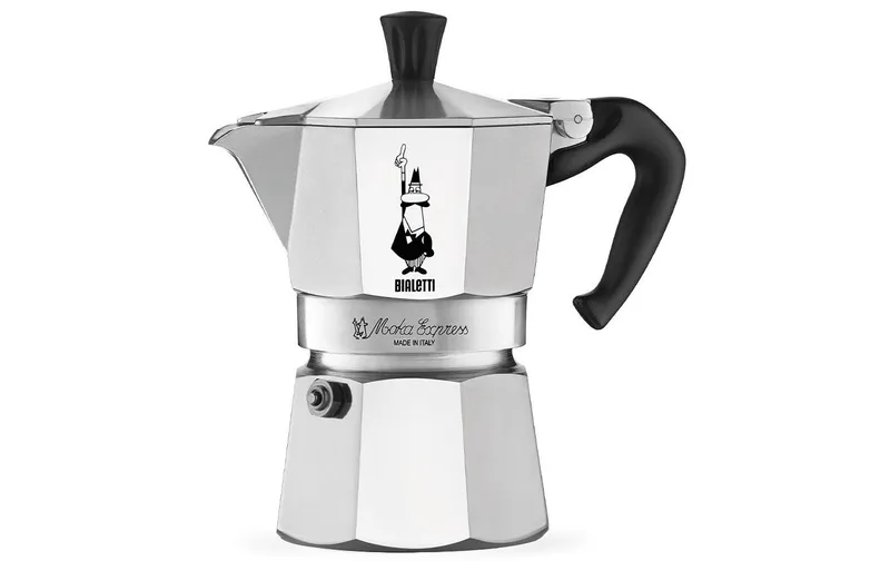 Bialetti Espressokocher Moka Express 3 Tassen, Silber