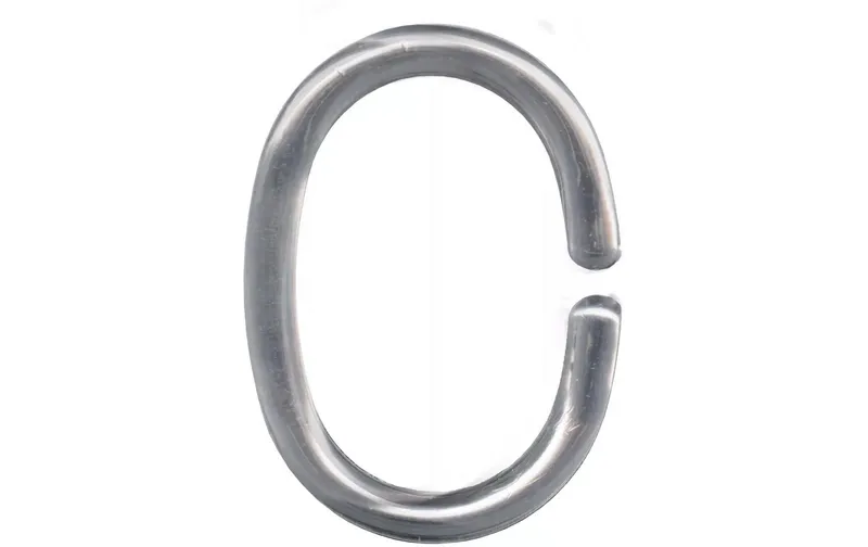 Kleine Wolke Duschvorhanghaken DV-Ringe 12 pieces, 5 cm, Silber