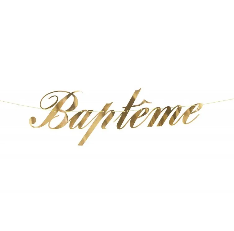 Guirlande Baptême Gold