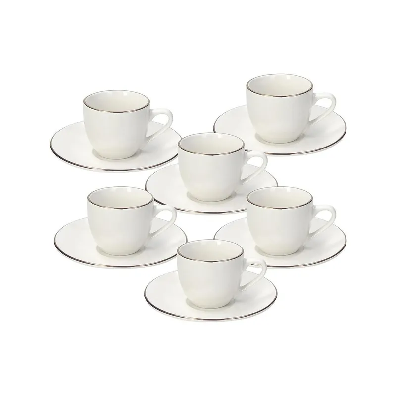 Tognana Espressotasse Fascett Oro 90 ml, 6 pieces, white/Gold