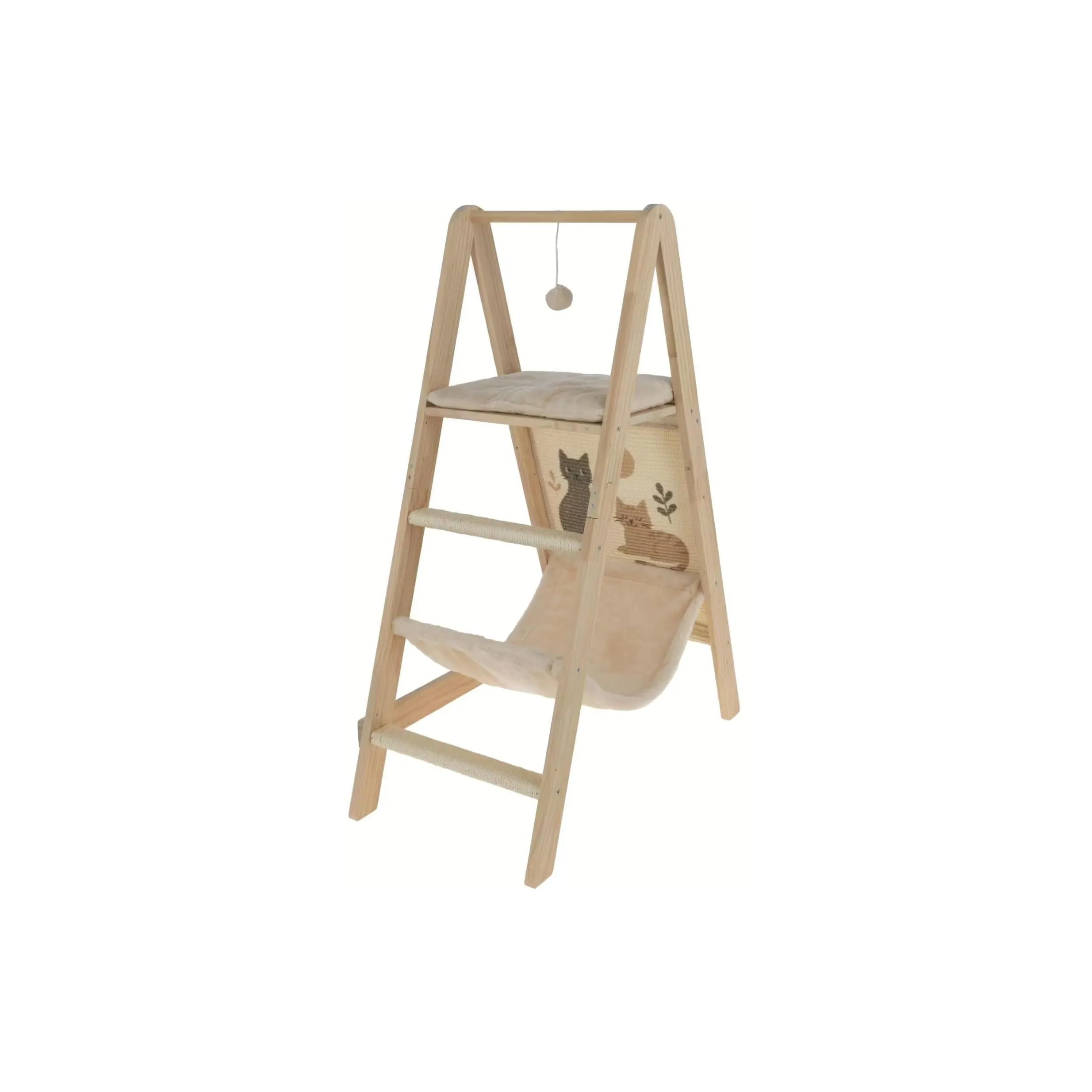 Kerbl Kletterturm beige 104 x 75 x 39.5 cm