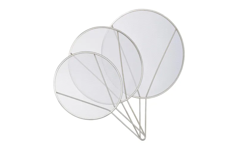 relaxdays Spritzschutzdeckel pour Pfannen 3er Set, acier inoxydable