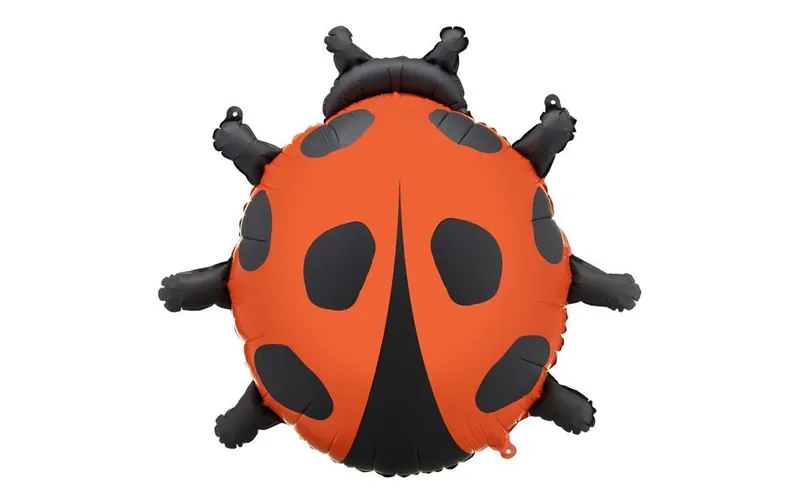 Partydeco Folienballon Marienkäfer, rouge-noir, 66 x 64.5 cm, 1 pièces