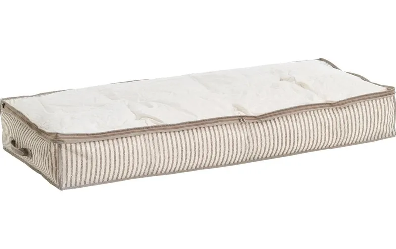 Zeller Present Unterbettkommode Stripes, Vlies, 104 x 46 x 15 cm, Braun