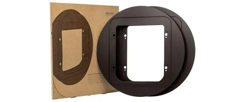 SureFlap Freilauftür Montageadapter pour verre brun