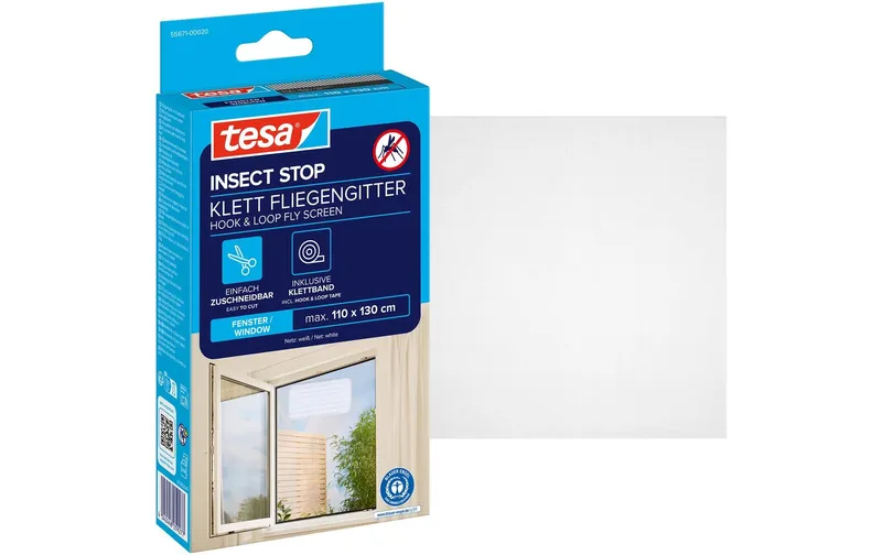 tesa Fliegengitter Insect Stop Standard 1.1x1.3m weiss
