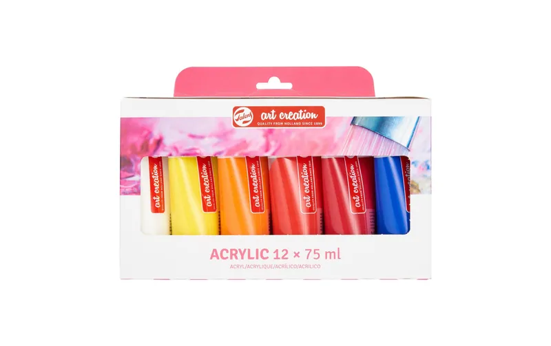 Talens Acrylfarbe 12er Set, multicolore