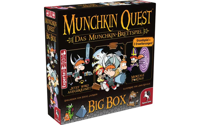 Pegasus Spiele Expertenspiel Munchkin Quest Big Box -DE
