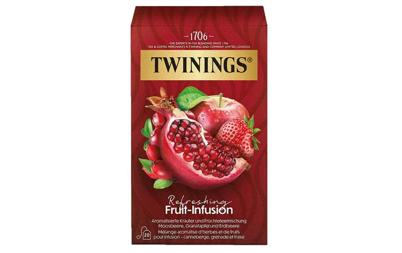 Twinings Teebeutel Refreshing Früchtetee 20 pièces
