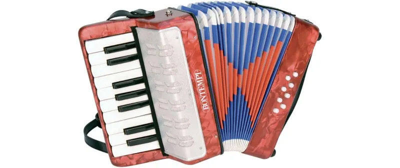 Bontempi Musikinstrument Akkordeon 17 Tasten (C-E) and Halbtöne