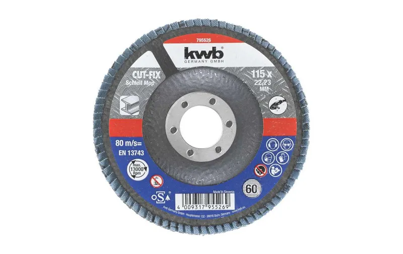 kwb Disco lamellare per metallo 115mm K60