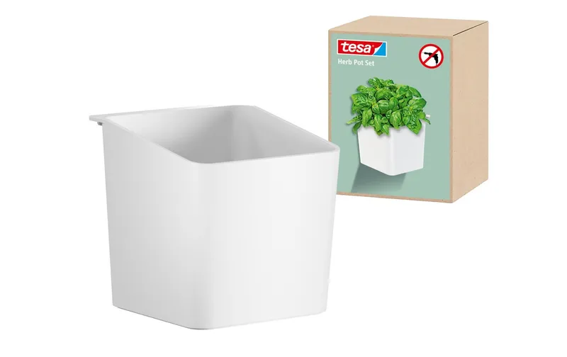 tesa Kräutertopf Set grigio
