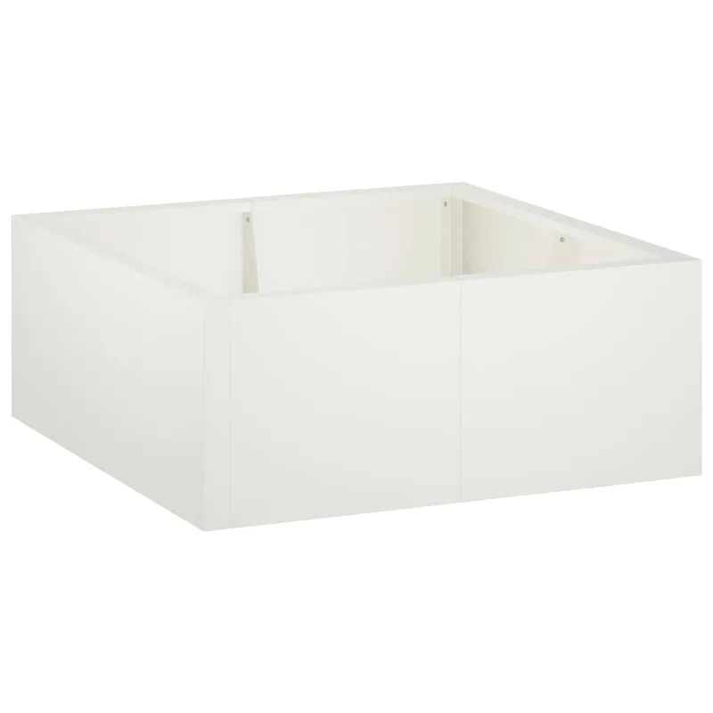 Mur de soutènement 4 pc 100 x 100 x 50 cm Acier Blanc