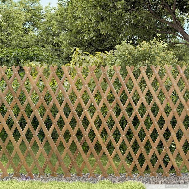 Trellis extensible pour clôture 2 pc 100 x 105 cm Bambou