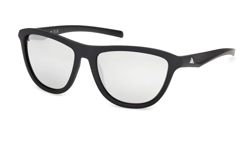 adidas ES0001 Sport Sonnenbrille Matte Black Smoke Mirror