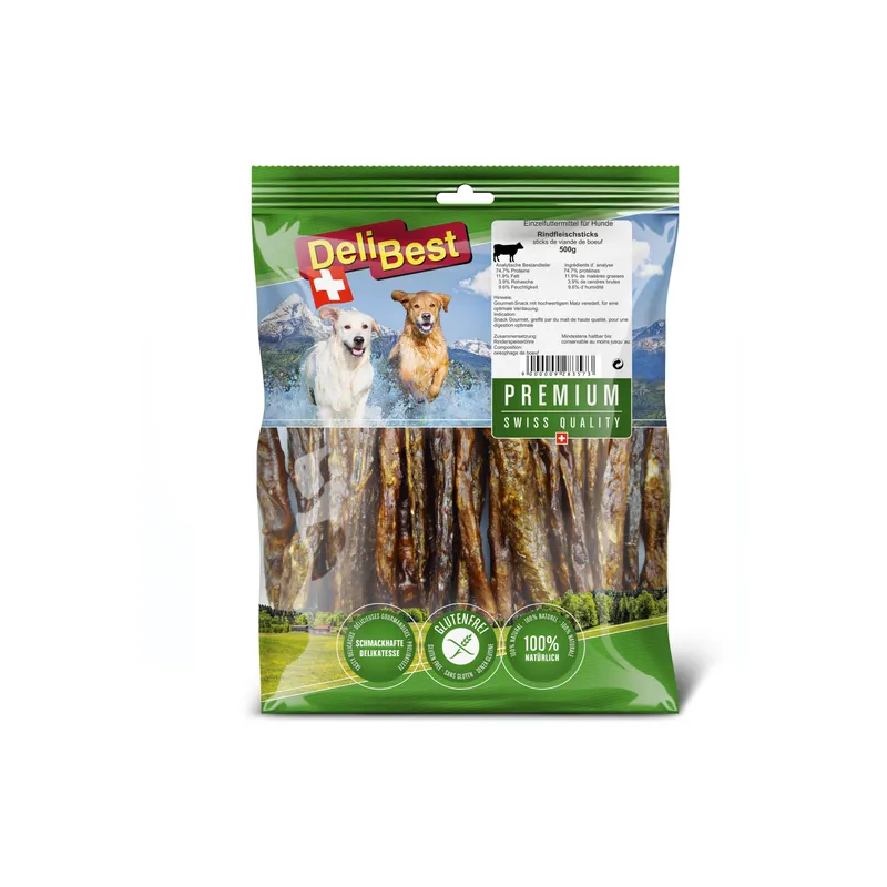 DeliBest Delibest Premium Rindfleisch Sticks rund 500 g