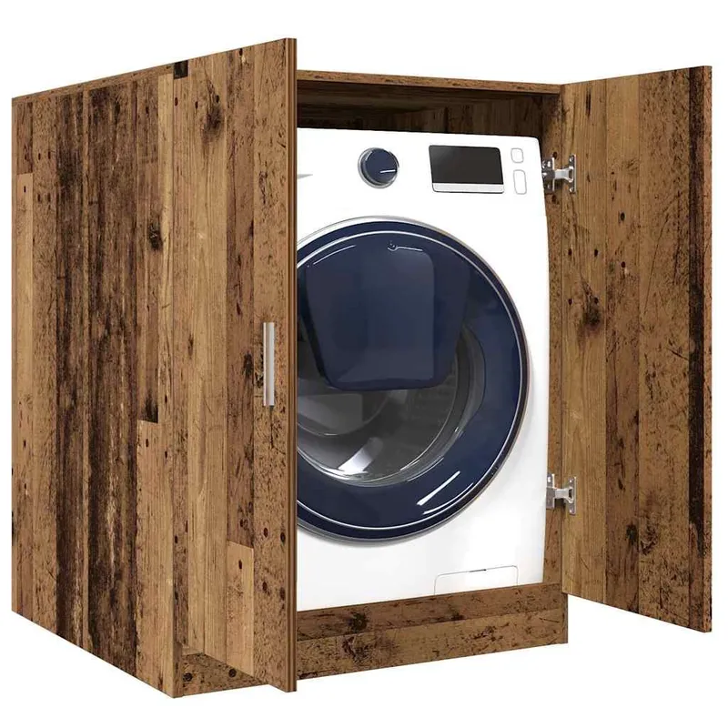 Waschmaschinenschrank Altholz-Optik 70,5x71,5x91,5 cm