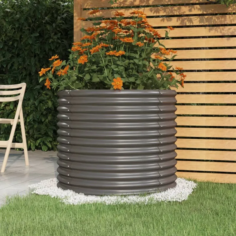 vaso Verzinkter Stahl 80x80x68 cm grigio