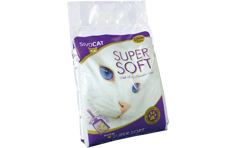 SivoCat Katzenstreu Super Soft Babypuder, 11.6 kg / 12 l