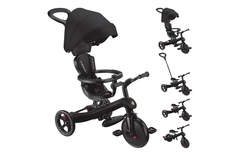 GLOBBER Dreirad Trike Explorer 4 in 1 Black