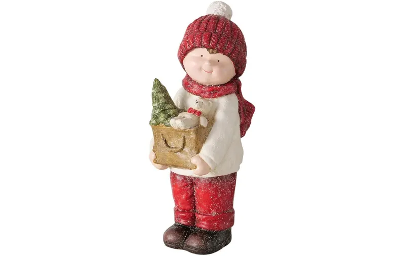 Boltze Weihnachtsfigur Rubie Kunststoff, 16 x 44 cm