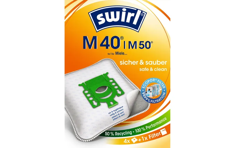 Swirl Staubfilterbeutel M 40 / M 50 4 pièces