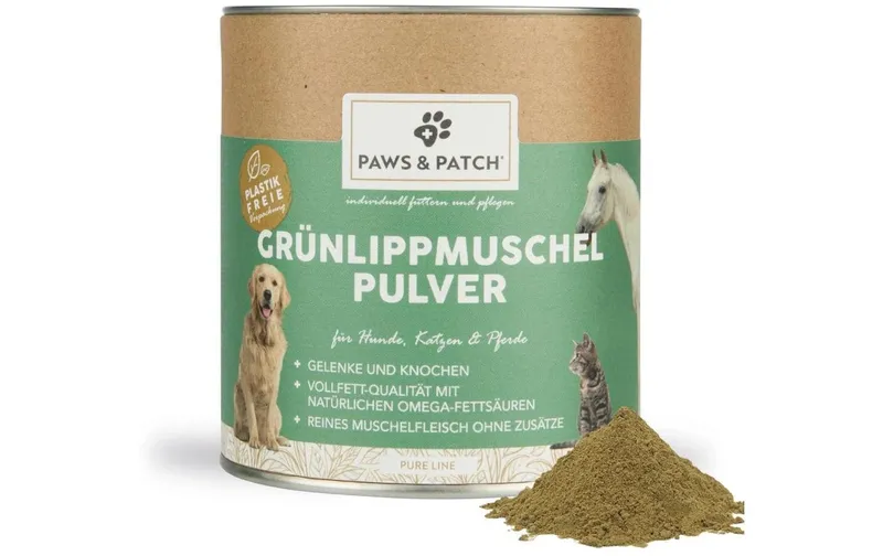 Paws & Patch Hunde-Nahrungsergänzung greenlippmuschel Pulver 250 g