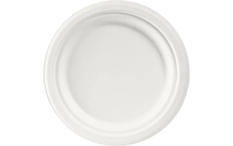 Duni Einwegteller Bagasse 17 cm 50 Stück, Weiss