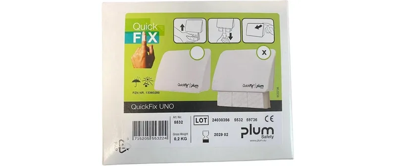 PLUM Quick Fix Uno Wandspender per Pflaster bianco
